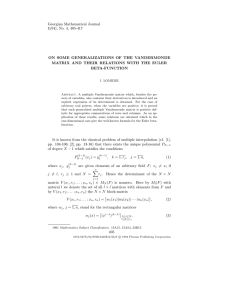 Georgian Mathematical Journal 1(94), No. 4, 405-417