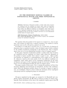 ON THE DIMENSION MODULO CLASSES OF TOPOLOGICAL SPACES AND FREE TOPOLOGICAL GROUPS