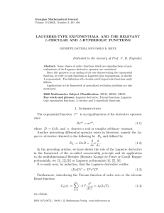LAGUERRE-TYPE EXPONENTIALS, AND THE RELEVANT L