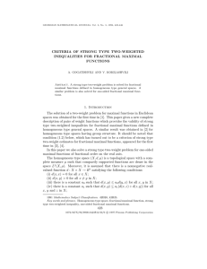 CRITERIA OF STRONG TYPE TWO-WEIGHTED INEQUALITIES FOR FRACTIONAL MAXIMAL FUNCTIONS