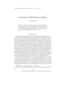 NON-ABELIAN COHOMOLOGY OF GROUPS