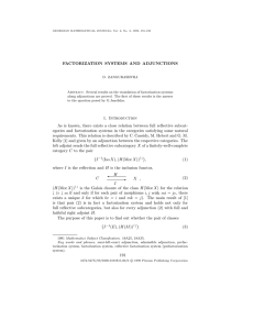 FACTORIZATION SYSTEMS AND ADJUNCTIONS