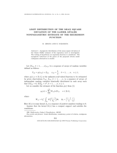 LIMIT DISTRIBUTION OF THE MEAN SQUARE DEVIATION OF THE GASSER–M ¨ ULLER