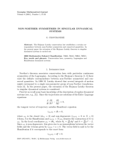 NON-NOETHER SYMMETRIES IN SINGULAR DYNAMICAL SYSTEMS