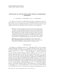 TOPOLOGICAL SPACES WITH THE STRONG SKOROKHOD PROPERTY