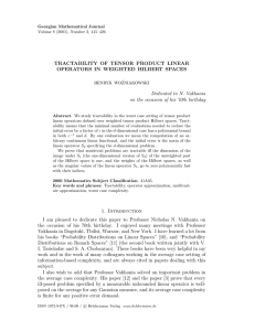 TRACTABILITY OF TENSOR PRODUCT LINEAR OPERATORS IN WEIGHTED HILBERT SPACES
