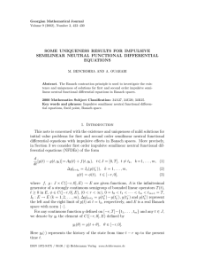 SOME UNIQUENESS RESULTS FOR IMPULSIVE SEMILINEAR NEUTRAL FUNCTIONAL DIFFERENTIAL EQUATIONS