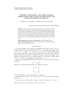 CROSSED COMPLEXES, AND FREE CROSSED RESOLUTIONS FOR AMALGAMATED SUMS AND