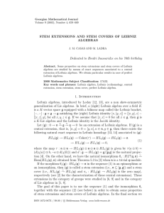 STEM EXTENSIONS AND STEM COVERS OF LEIBNIZ ALGEBRAS