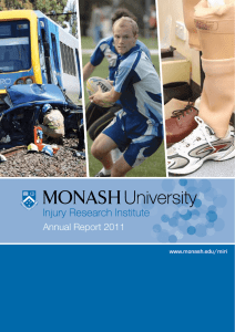 Annual Report 2011 www.monash.edu/miri