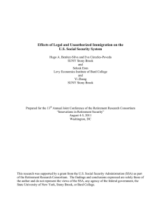 Effects of Legal and Unauthorized Immigration on the