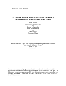 The Effects of Changes in Women’s Labor Market Attachment on