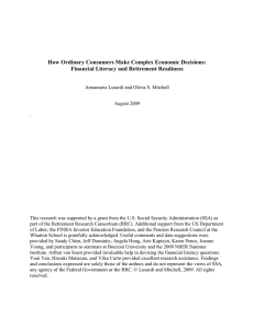 How Ordinary Consumers Make Complex Economic Decisions: