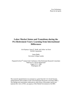 Labor Market Status and Transitions during the Differences
