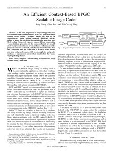 An Efficient Context-Based BPGC Scalable Image Coder