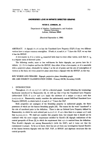 INFINITE GRAPHS 1990) Property (ULP)