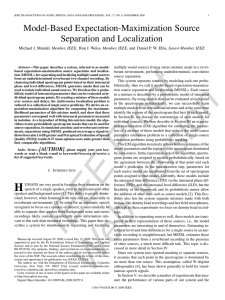 Model-Based Expectation-Maximization Source Separation and Localization