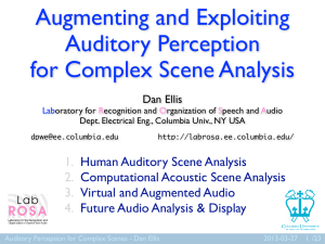Augmenting and Exploiting Auditory Perception for Complex Scene Analysis
