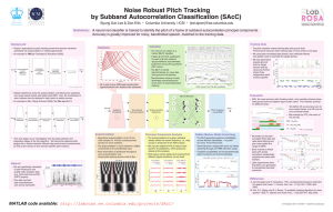 Noise Robust Pitch Tracking by Subband Autocorrelation Classification (SAcC)