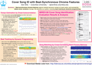 Cover Song ID with Beat-Synchronous Chroma Features