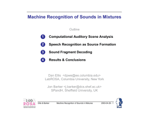 Machine Recognition of Sounds in Mixtures
