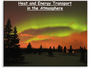 Heat and Energy Transport in the Atmosphere