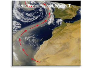 Air Pressure and Winds I