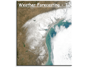 Weather Forecasting - I