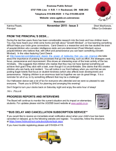 November 2015 - Issue 3 FROM THE PRINCIPAL’S DESK…