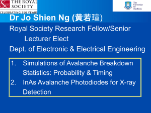 Dr Jo Shien Ng ( Royal Society Research Fellow/Senior Lecturer Elect