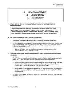 I. HEALTH ASSESSMENT C. HEALTH STATUS