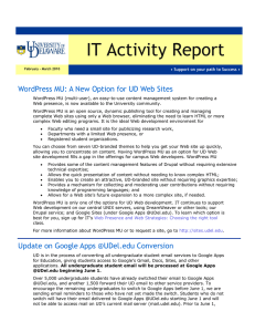 IT Activity Report