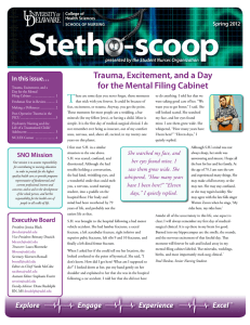 Stetho-scoop T Trauma, Excitement, and a Day for the Mental filing Cabinet