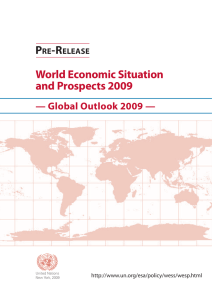 asdf World Economic Situation and Prospects 2009 P