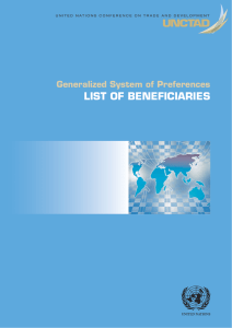 LIST OF BENEFICIARIES Generalized System of Pr Generalized System of Prefer eferences