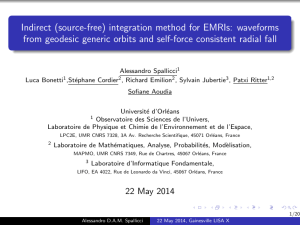 Indirect (source-free) integration method for EMRIs: waveforms