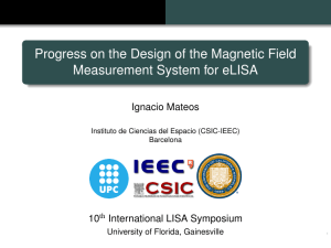 Progress on the Design of the Magnetic Field Ignacio Mateos 10