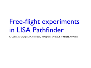 Free-flight experiments in LISA Pathfinder I. Thorpe