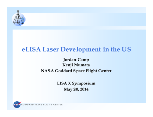 eLISA Laser Development in the US
