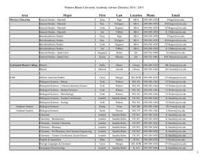 Area Major First Last