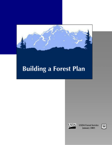 Building a Forest Plan USDA Forest Service January 2005 1