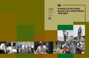 A History of the Forest Survey in the United States: 1830–2004 United States