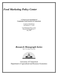 Food Marketing Policy Center  A Town-Level Assessment of