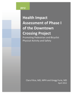 Health Impact Assessment of Phase I of the Downtown Crossing Project