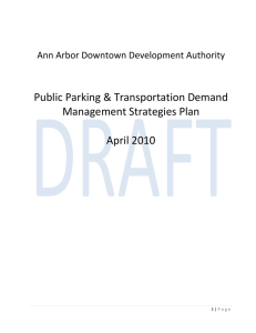 ! Public!Parking!&amp;!Transportation!Demand! Management!Strategies!Plan! April!2010!