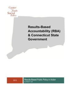Results-Based Accountability (RBA) &amp; Connecticut State