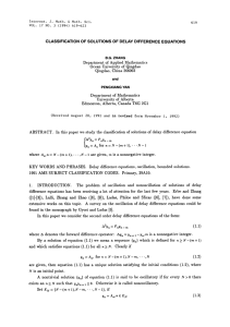 CLASSIFICATION DELAY DIFFERENCE Department In