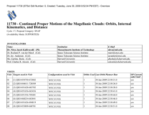 11730 - Continued Proper Motions of the Magellanic Clouds: Orbits,... Kinematics, and Distance