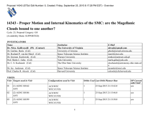 14343 - Proper Motion and Internal Kinematics of the SMC:... Clouds bound to one another?