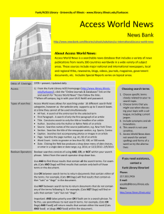 Access World News News Bank About Access World News: